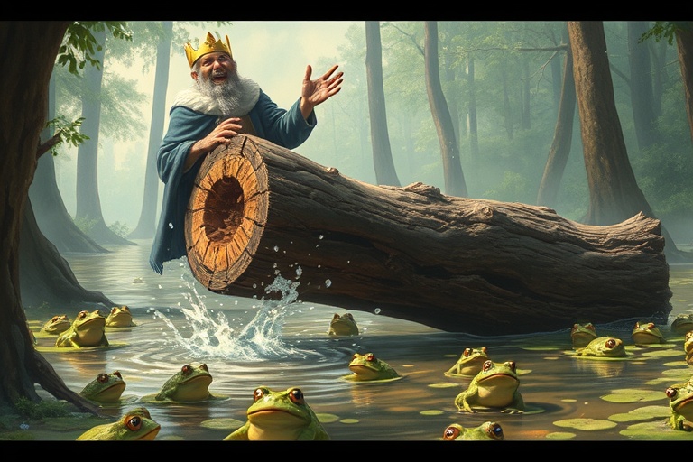 THE FROGS DESIRING A KING